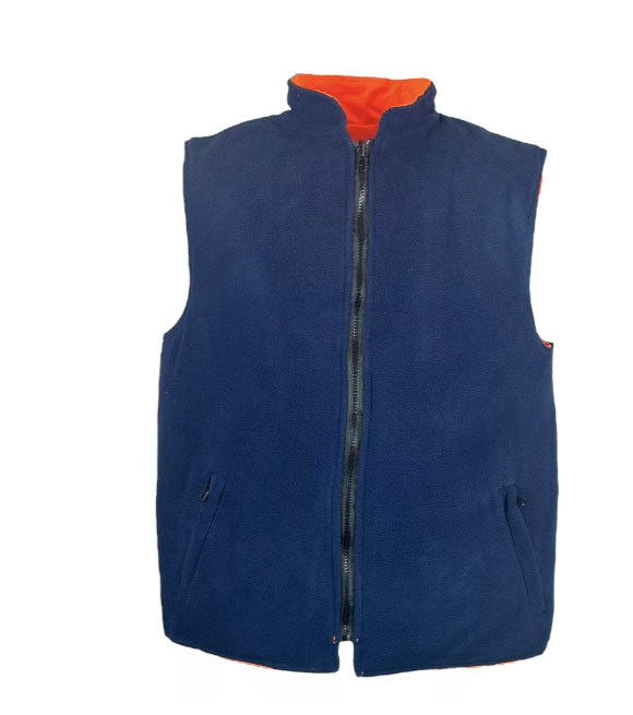 Orange Hi Vis Reversible Fleece Lined Body Warmer - Image 3