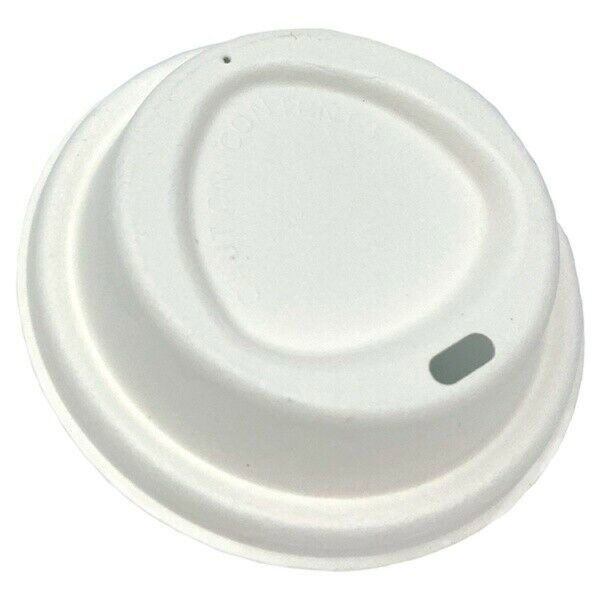 Bagasse Pulp Coffee Cup Lid - 12oz and 16oz