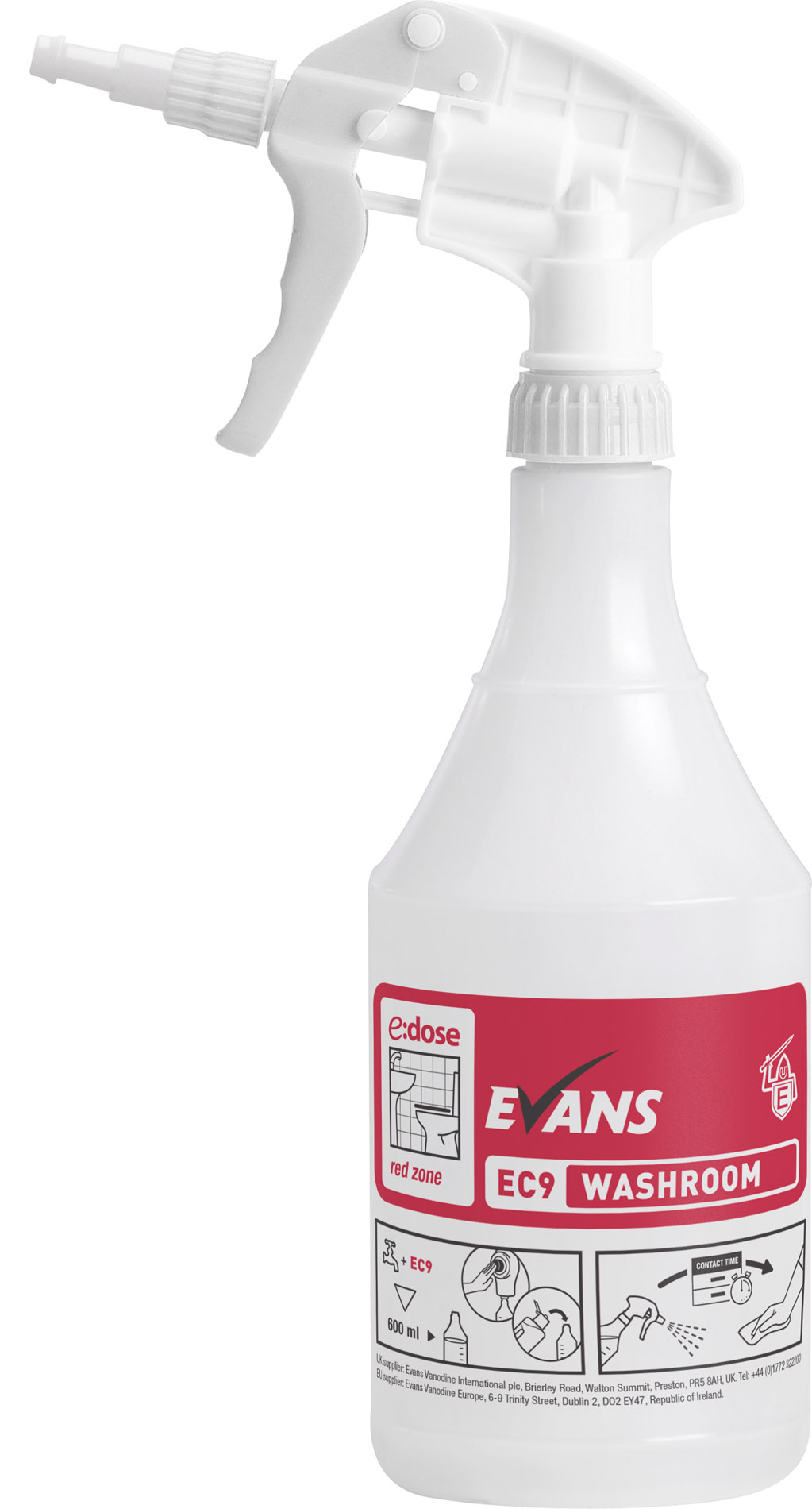 EC9 Washroom Spray Bottle and Foaming Trigger