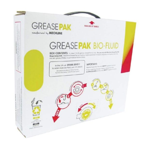 3 x 5ltr refill Bio Enzymatic Fluid for GreasePak