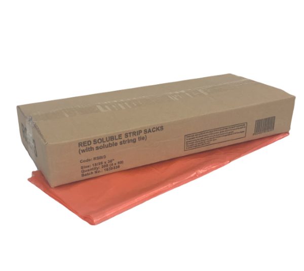Red Soluble Seam Laundry Bags