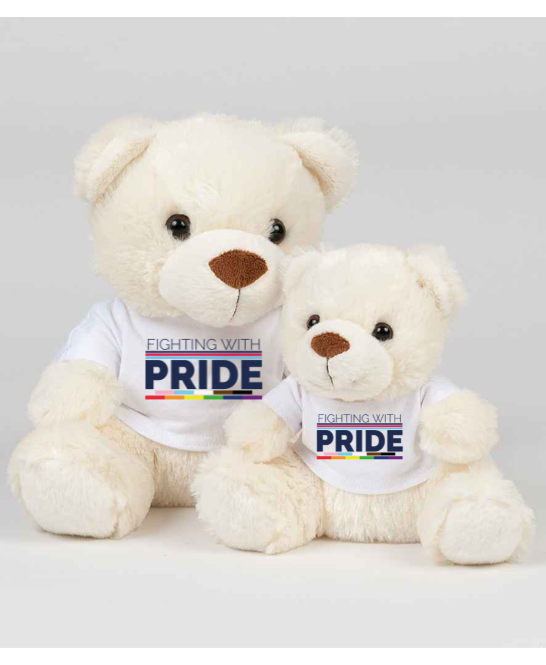 Cream Fighting with Pride Bear