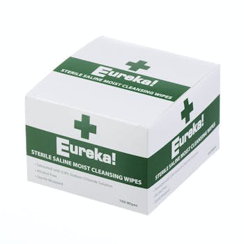 Sterile Saline Cleansing Wipes - 10 x 10cm