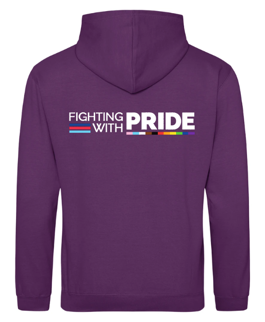 Magenta Pride Hooded Sweatshirt - Image 2